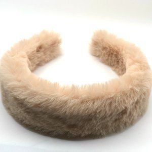 Fluffy Headband Hairband / Hair loop Rabbit fur for women